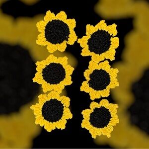Sunflower Crochet kitchen scrubbys